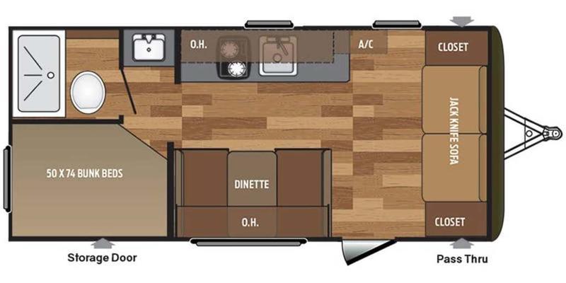 2018 Keystone RV Hideout Single Axle 185LHS